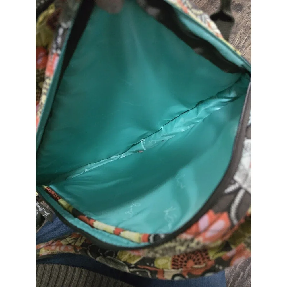 Vera Bradley Flower Shower quilted laptop backpack, discontinued pattern